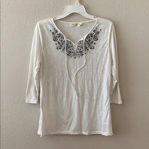 Faded Glory Cream Blouse